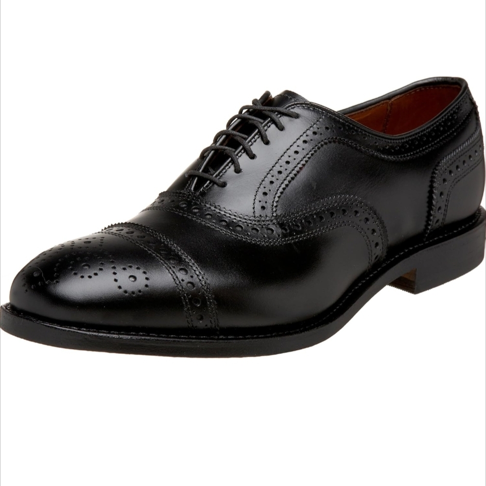 Allen Edmonds Byron Black Leather Oxfords Lace Up Shoe US Men's Size 13.